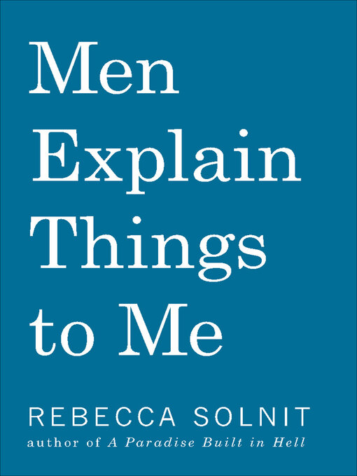Cover image for Men Explain Things to Me